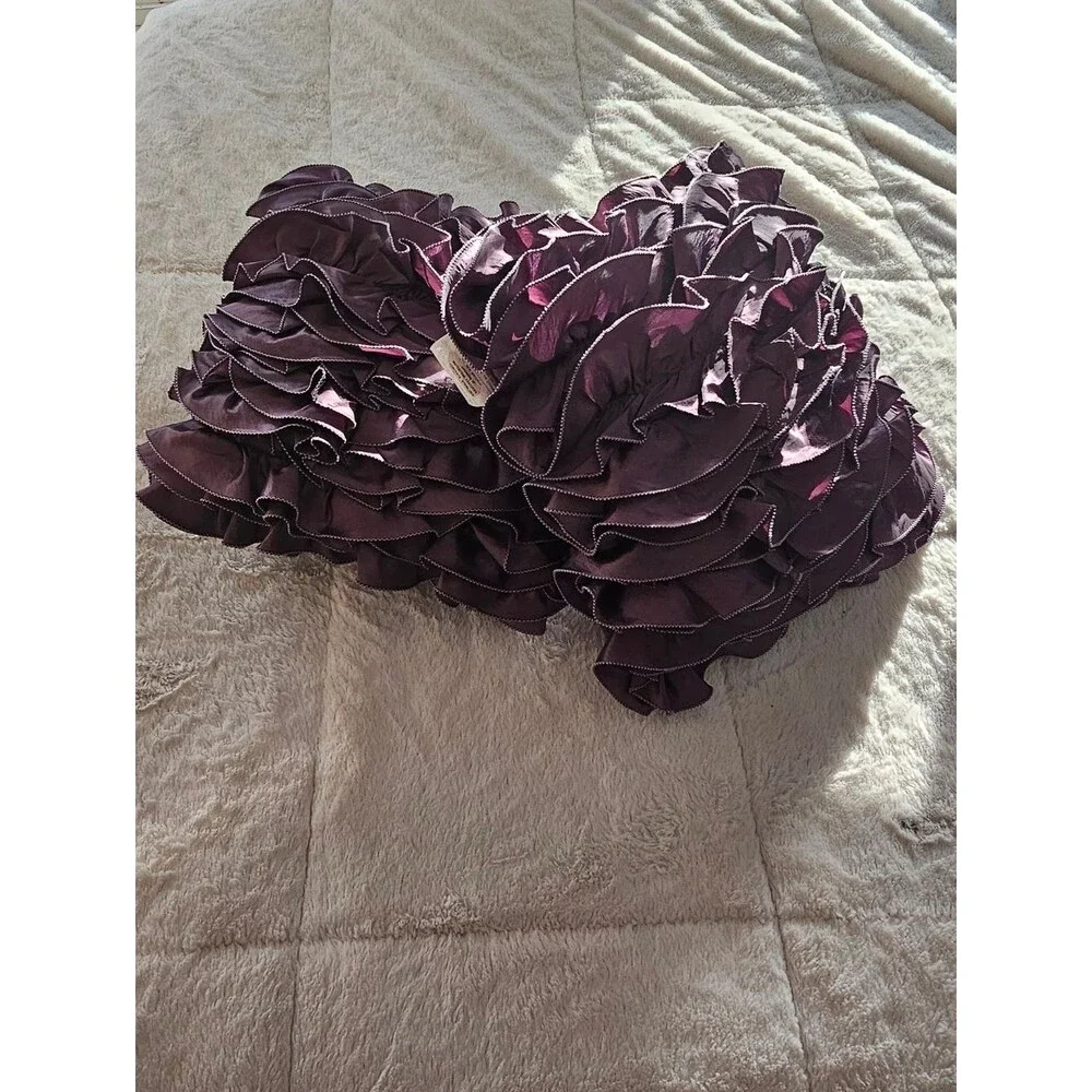 Designer Ruffles Toss Pillow 16